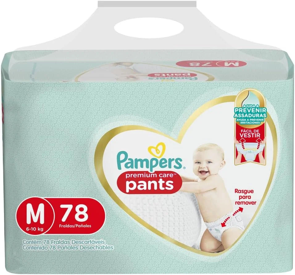 Pants Pampers Premium Care M - 78 unidades