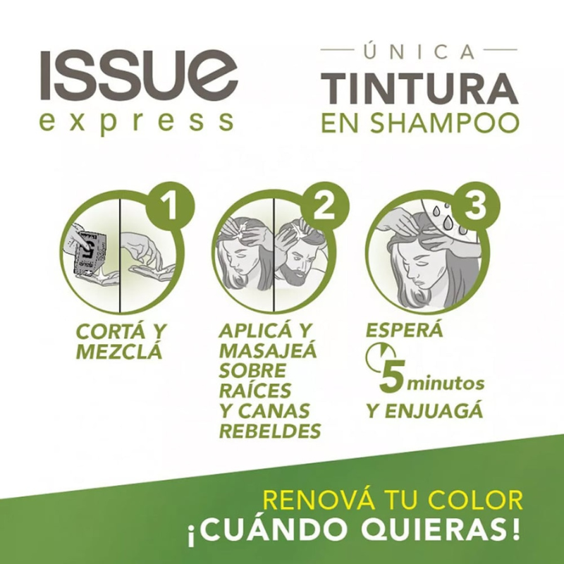 Issue Express Shampoo Caja x 6 - Negro