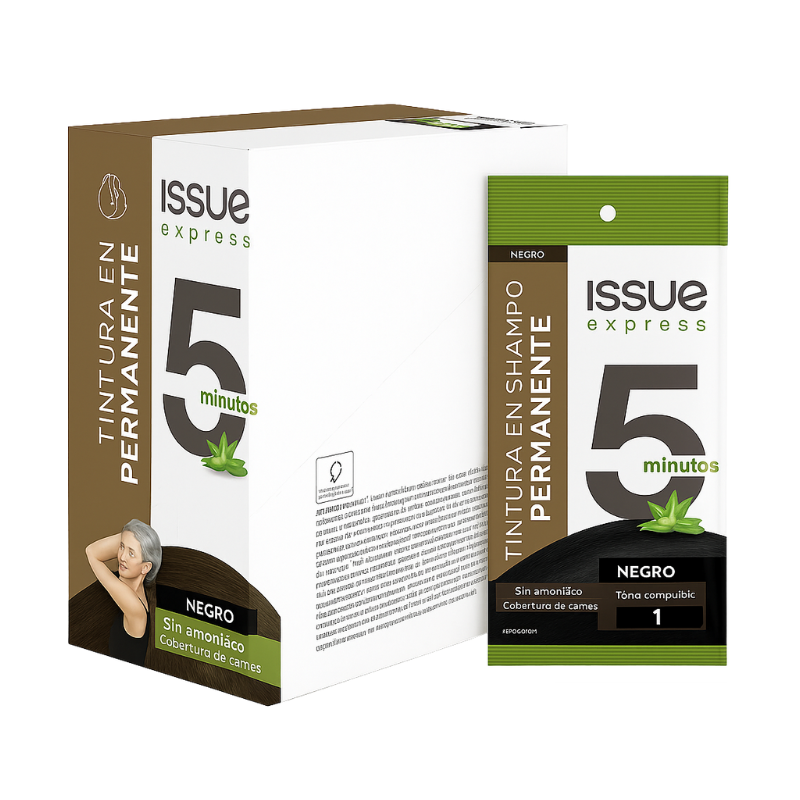 Issue Express Shampoo Caja x 6 - Negro