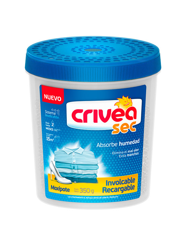 Absorbente de Humedad Crivea Pote Recargable – 350 gramos