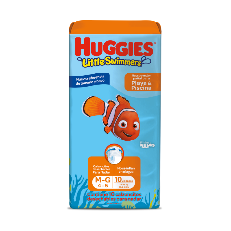 Pañales de Agua Huggies Little Swimmers Pants M - G 10 Unidades