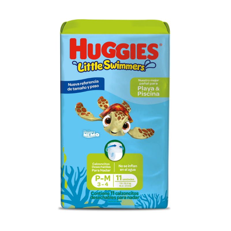 Pañales de Agua Huggies Little Swimmers Pants P - M 11 Unidades