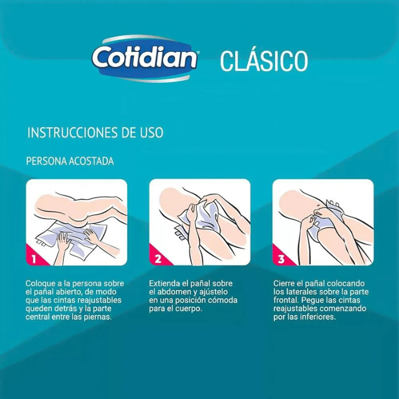 Pañales Cotidian Clásico M - 36 unidades