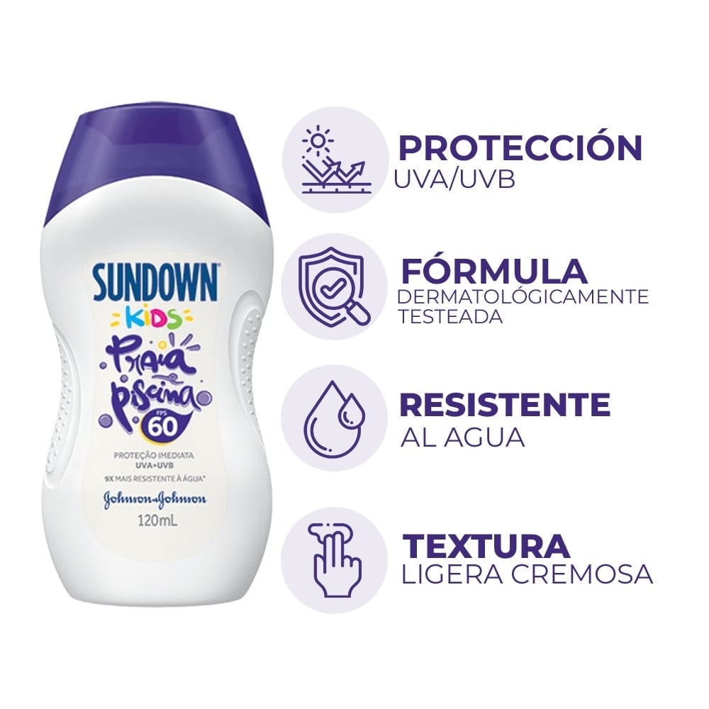 Protector Solar Sundown Kids FPS 60 120ml