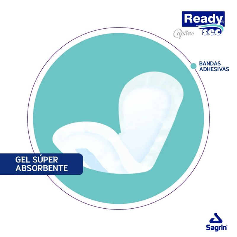 Apósitos Readysec Capitas Talle M - 15 Unidades