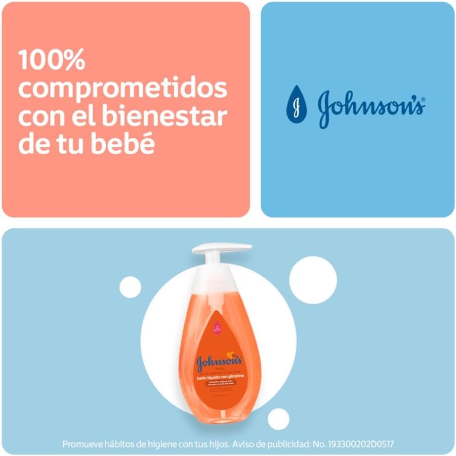 Jabón Johnsons baño liquído con glicerina 200ml
