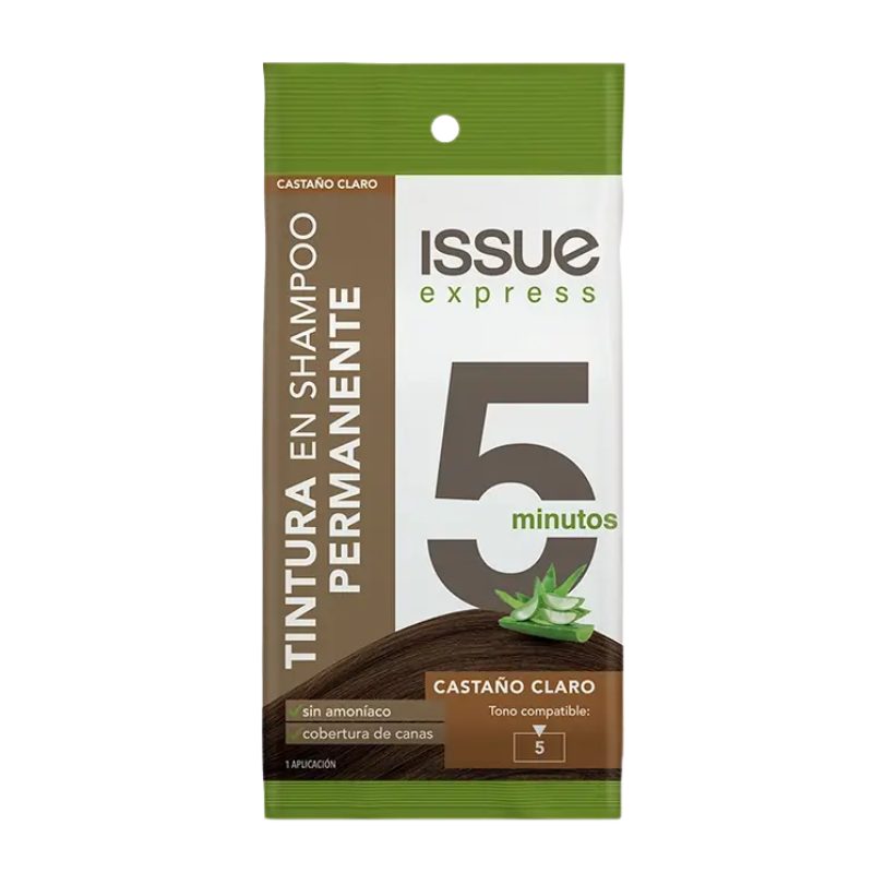 Issue Express Shampoo Caja x 6 - Castaño Claro