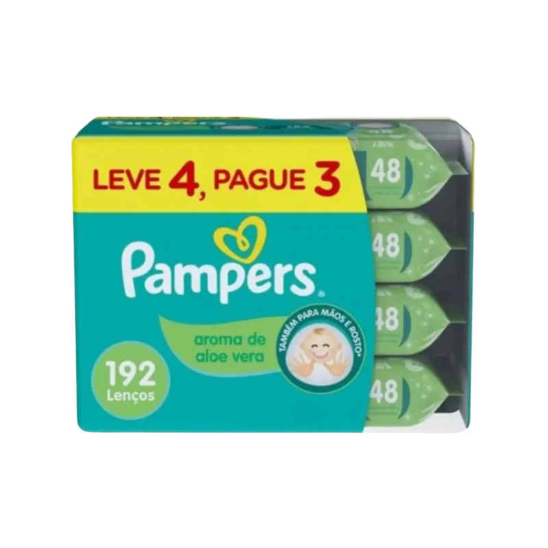 Toallitas Húmedas Pampers Aroma de Bebé - 192 Unidades