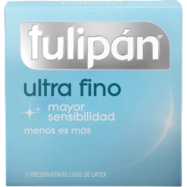 Preservativos Tulipán Ultra Fino- 3 unidades