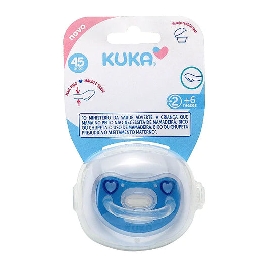 Chupete Elegance Plus Anatómico Kuka Con Estuche Azul T2