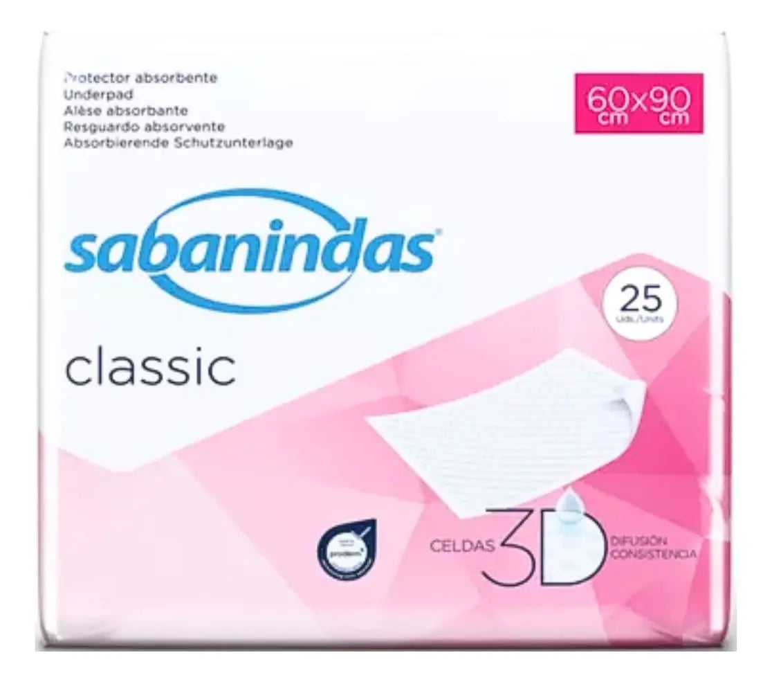 Sabanillas Protector de Cama - Sabaninidas Classic 60x90 - 25 unidades