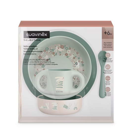 Vajilla de aprendizaje Wonder - Verde Suavinex