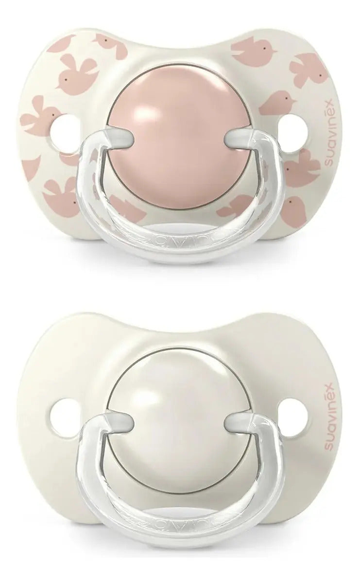 Chupete SX Pro 6-18M Fisiológico 2 Unidades Suavinex Rosa - Birdies
