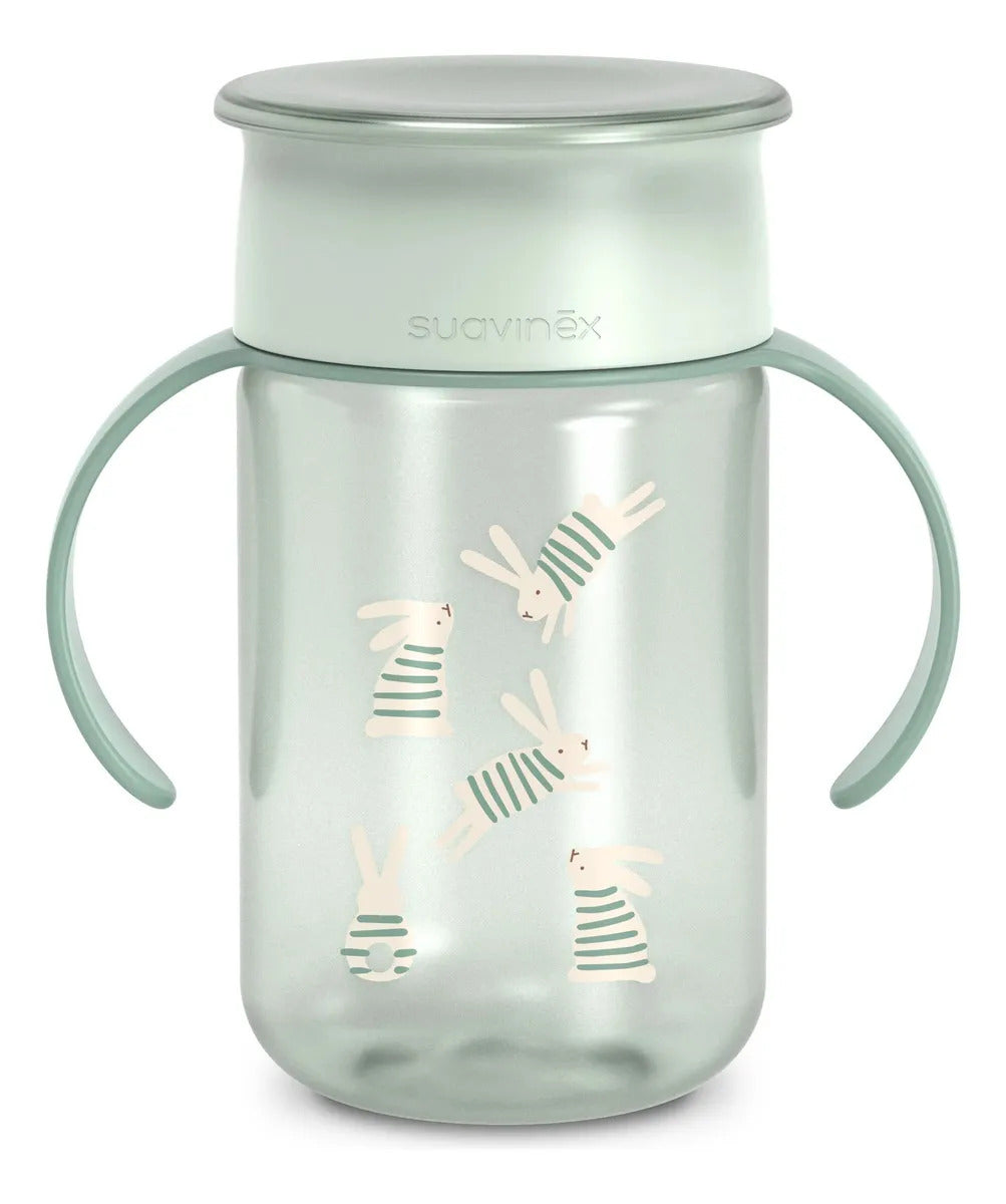 Vaso 360 Suavinex 340ml +12M Wonder Conejo Verde