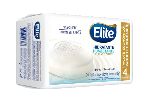 Jabón en Barra Elite Humectante 85 g - 4 unidades