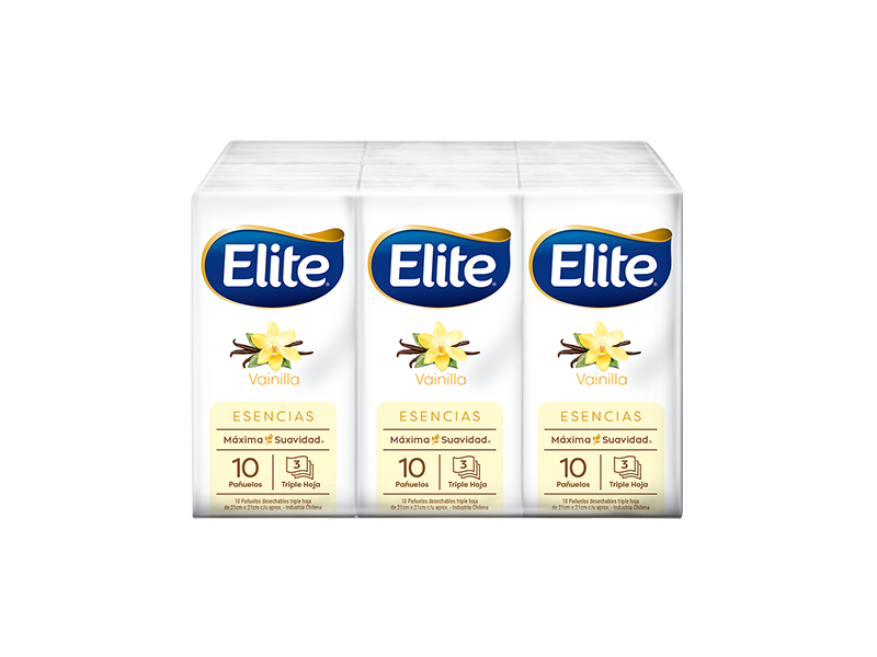 Pañuelos Elite x 6 unidades Esencia Vainilla