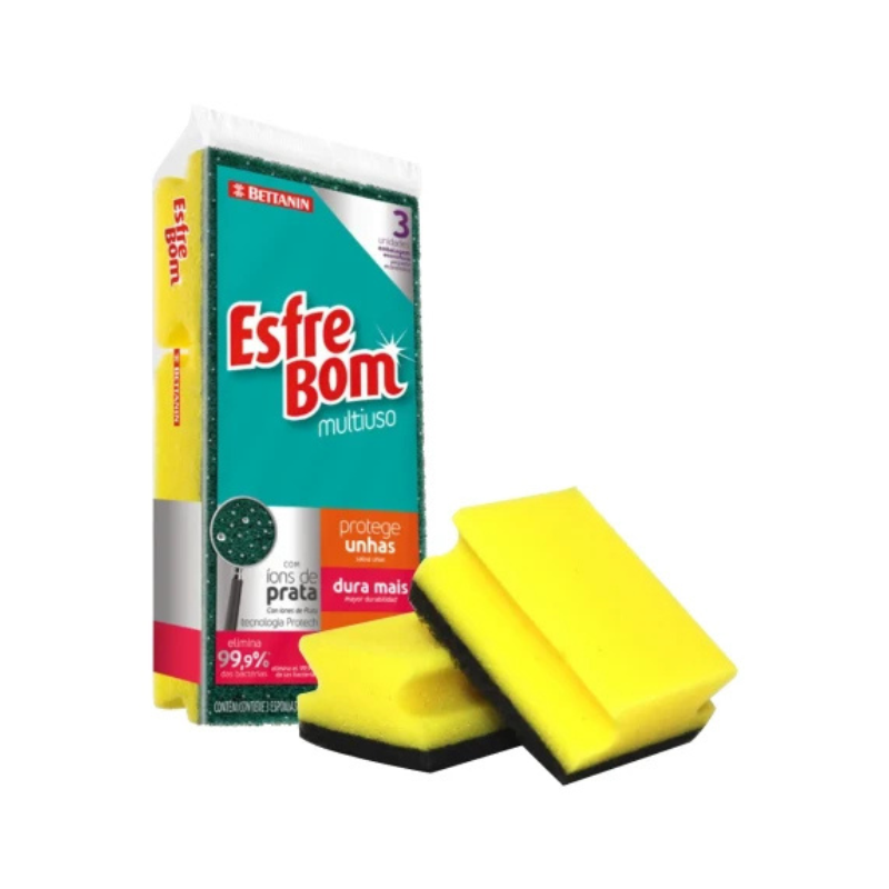Esponja Esfrebom Protección de Uñas Pack x 3u