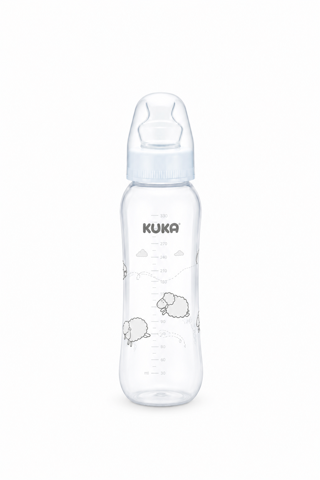 Mamadera +6 meses Anatómica 250 ml Kuka – Blanca