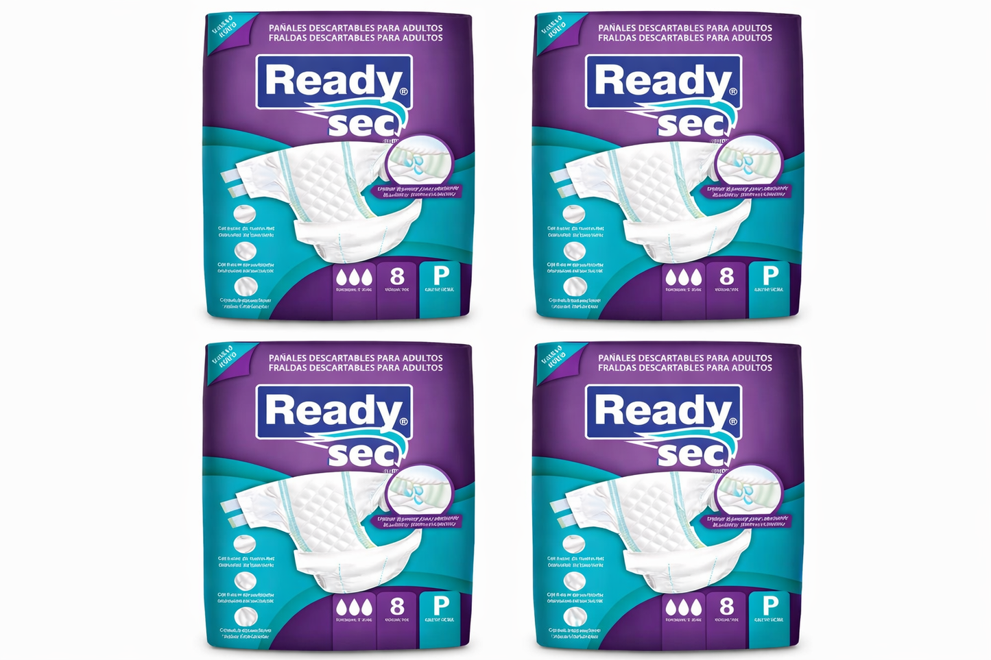 Promo Pañales Ready Sec 32 unidades Talle P