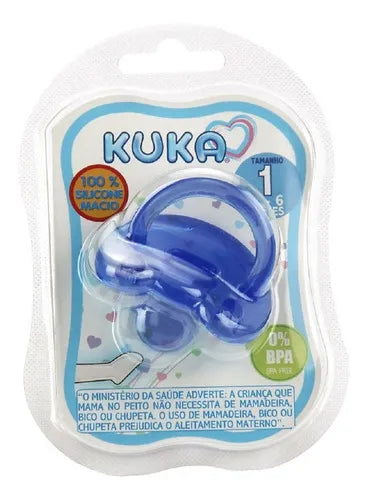 Chupete Silicona Anatómico Azul Kuka Talle 2 (+ 6 meses)