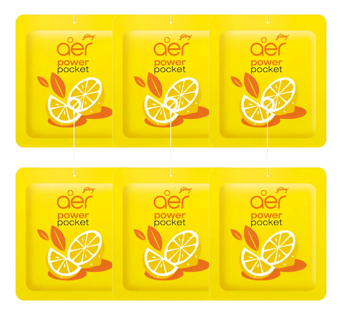 Aromatizador de ambiente AER power pocket Frescura Citrica 6 unidades