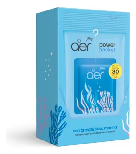 Aeomatizador de ambiente AER power pocket Brisa Marina 6 unidades