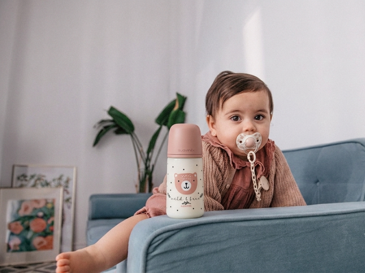 Mamadera SX PRO 270 ML 3-6M Oso Rosa Suavinex