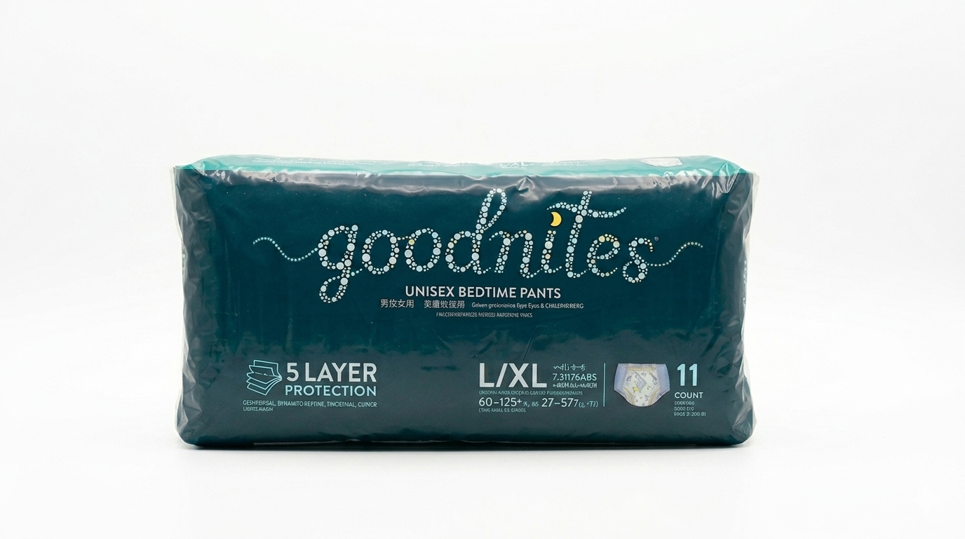 Goodnites Bombacha o Calzón Pants Nocturno Descartable para Niños 27 a 57 kg x 11 unidades