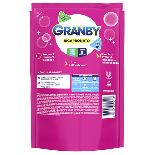 Jabón Líquido para Ropa Granby 800 ml