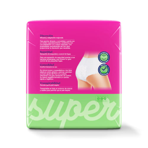 Pañales para Adultos Indasec Pants Super Talle M - 10 Unidades