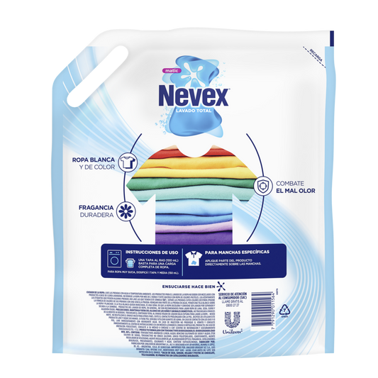 Jabón Líquido para Ropa Nevex 3 Litros