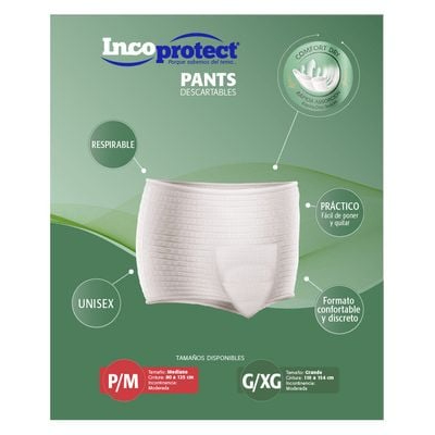 Pants Incoprotect P/M - 14 Unidades