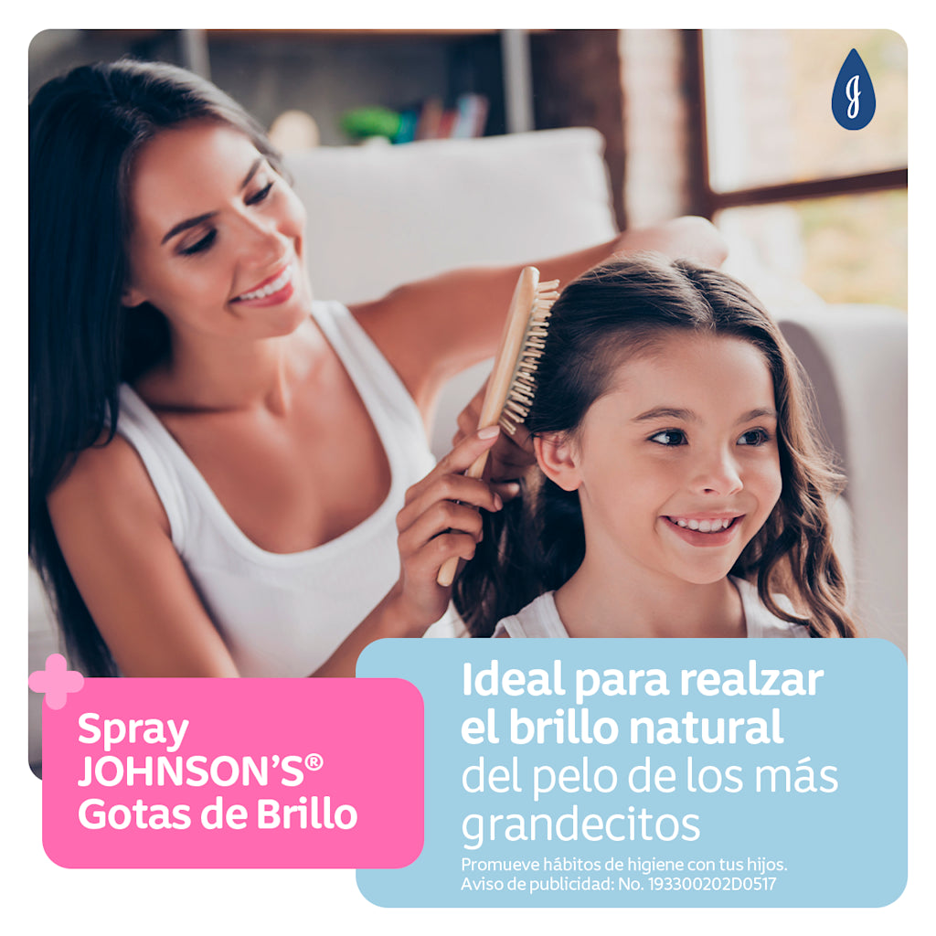 Spray para Cabello Johnsons Gotas de Brillo - 200 ml