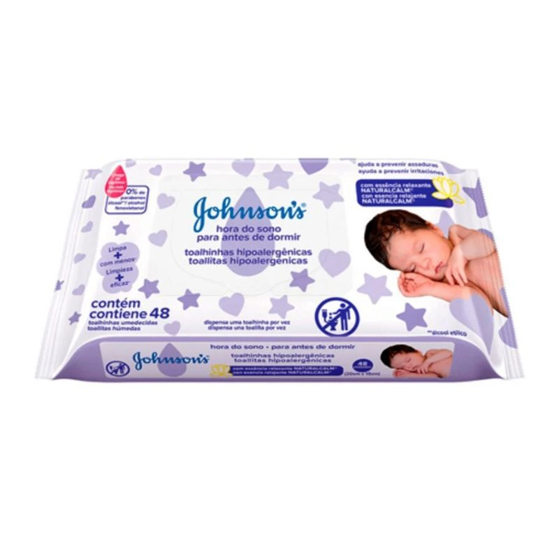 Toallitas Húmedas Johnson Para Antes de Dormir - 48 unidades