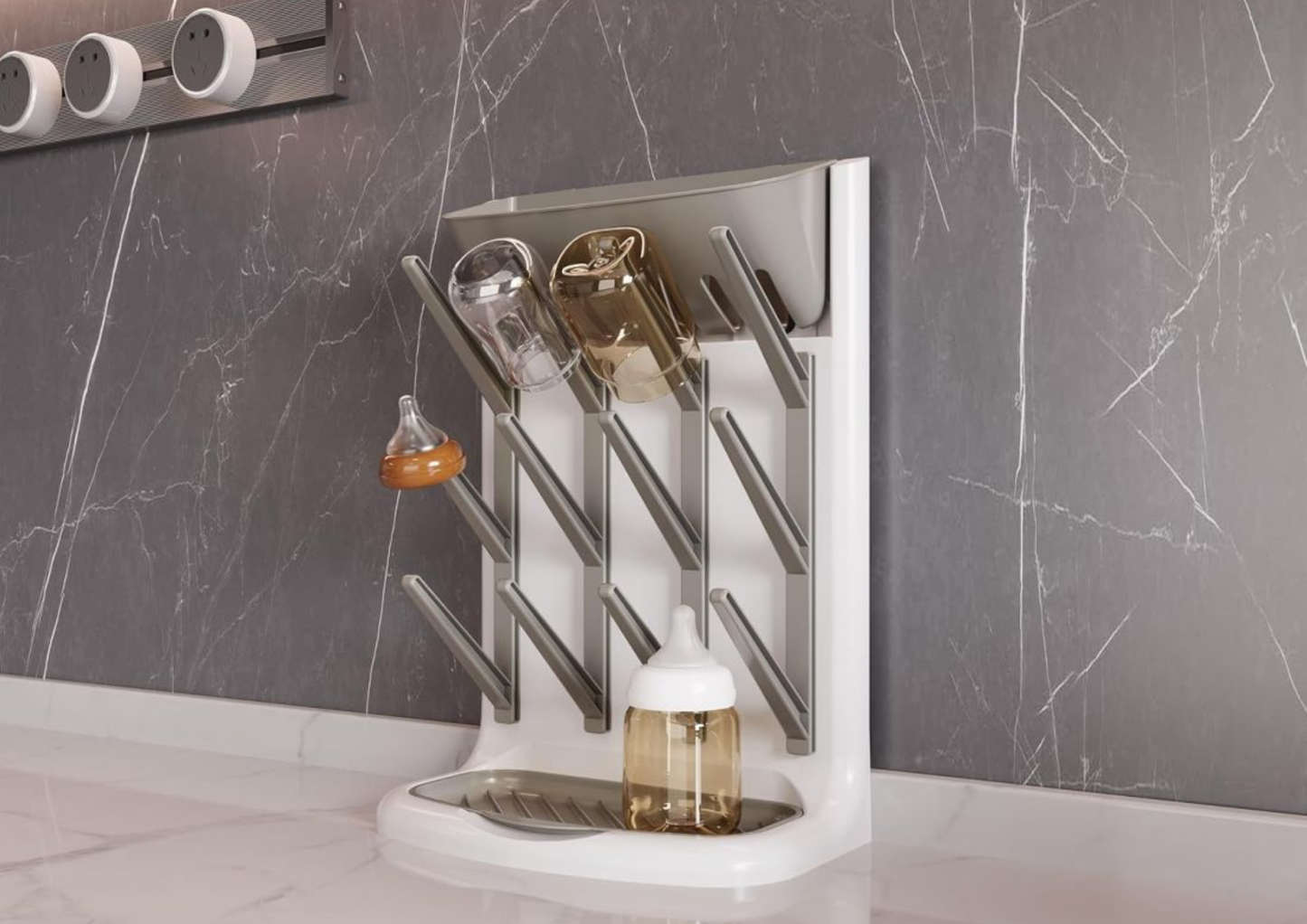 Escurridor Vertical para Mamaderas y Vasos