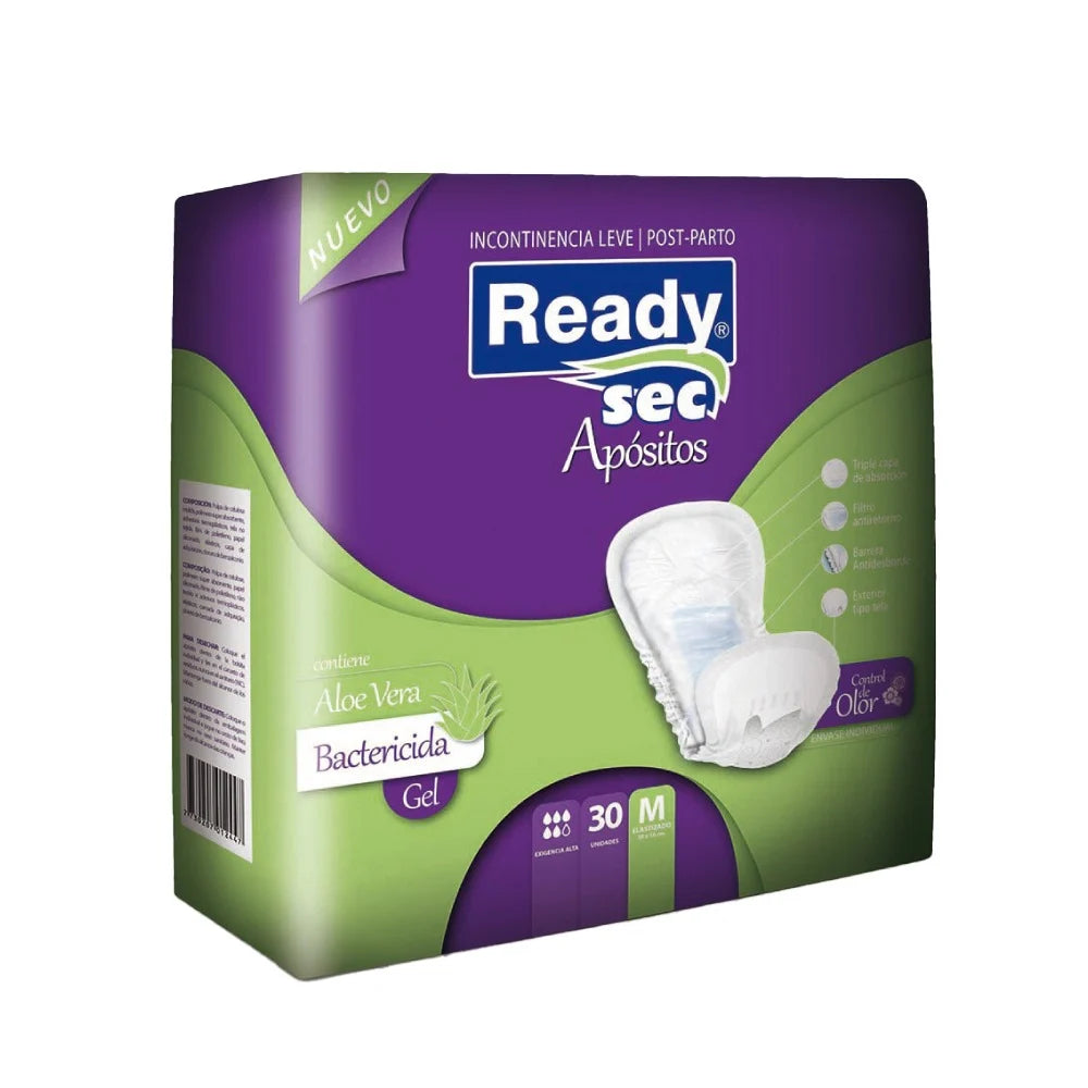 Apósitos Para Incontinencia Readysec Mediano - 30 Unidades