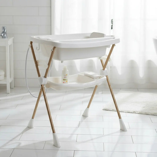 Bañera Para Bebé Con Soporte Plegable Burigotto