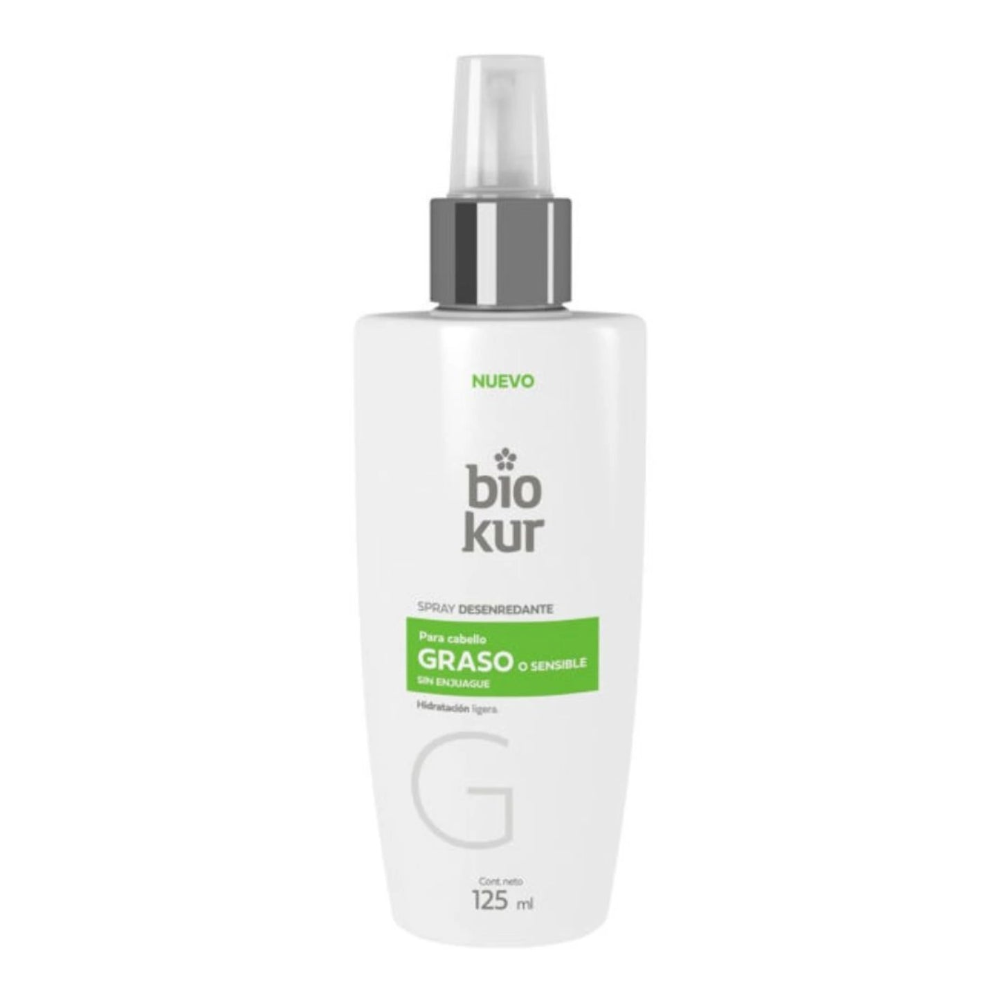 Spray Biokur desenredante para cabello graso o sensible 125ml