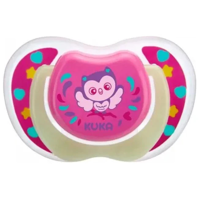 Chupete Brilla en la Oscuridad (0 - 6 meses) Rosado Kuka