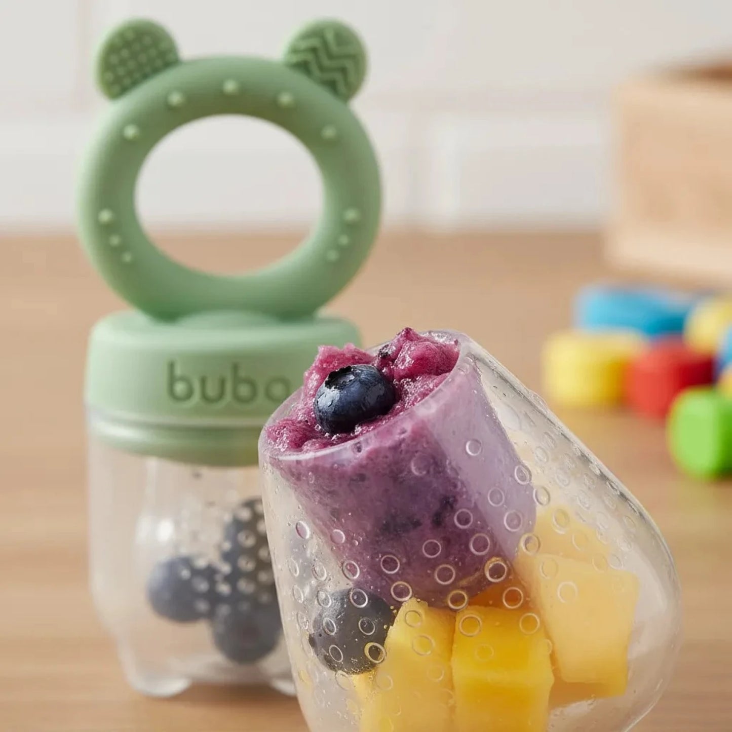 Chupete Alimentador con Mordillo Buba - Verde