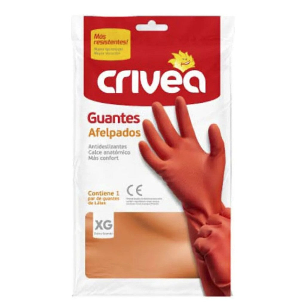 Guantes Afelpados de Limpieza Crivea Talle XG