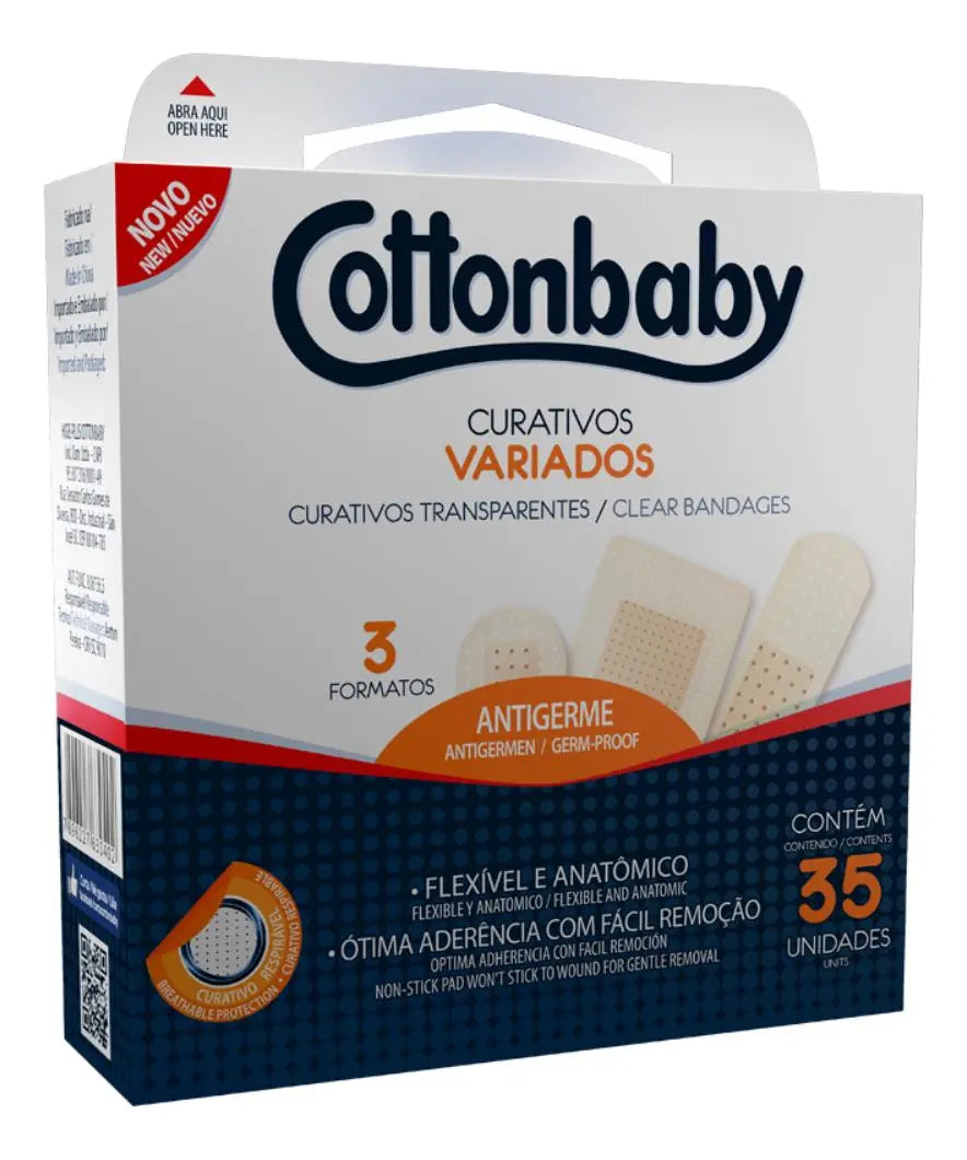 Curitas Cottonbaby Varios Tamaños - 35 Unidades