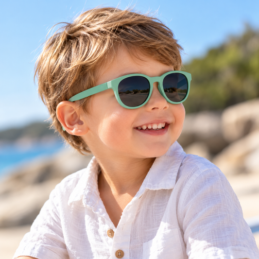 Lentes de Sol Infantiles BUBA UV400 para Niños y Niñas de 3 a 5 Años – Verde