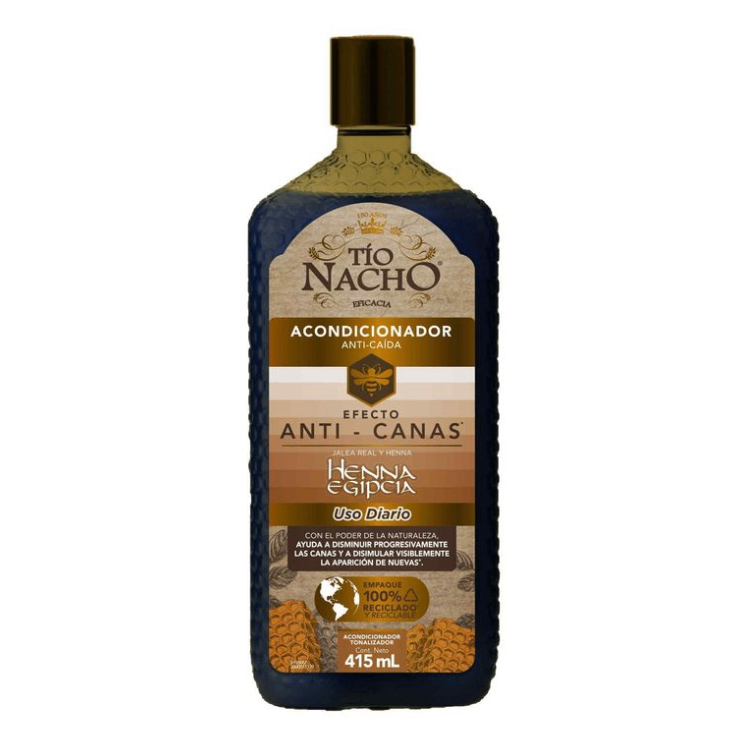 Shampoo Tío Nacho, Anti-canas - 415 ml
