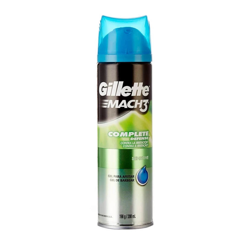 Gel Para Afeitar Mach 3 Sensitive Complete Defense 200 Ml.