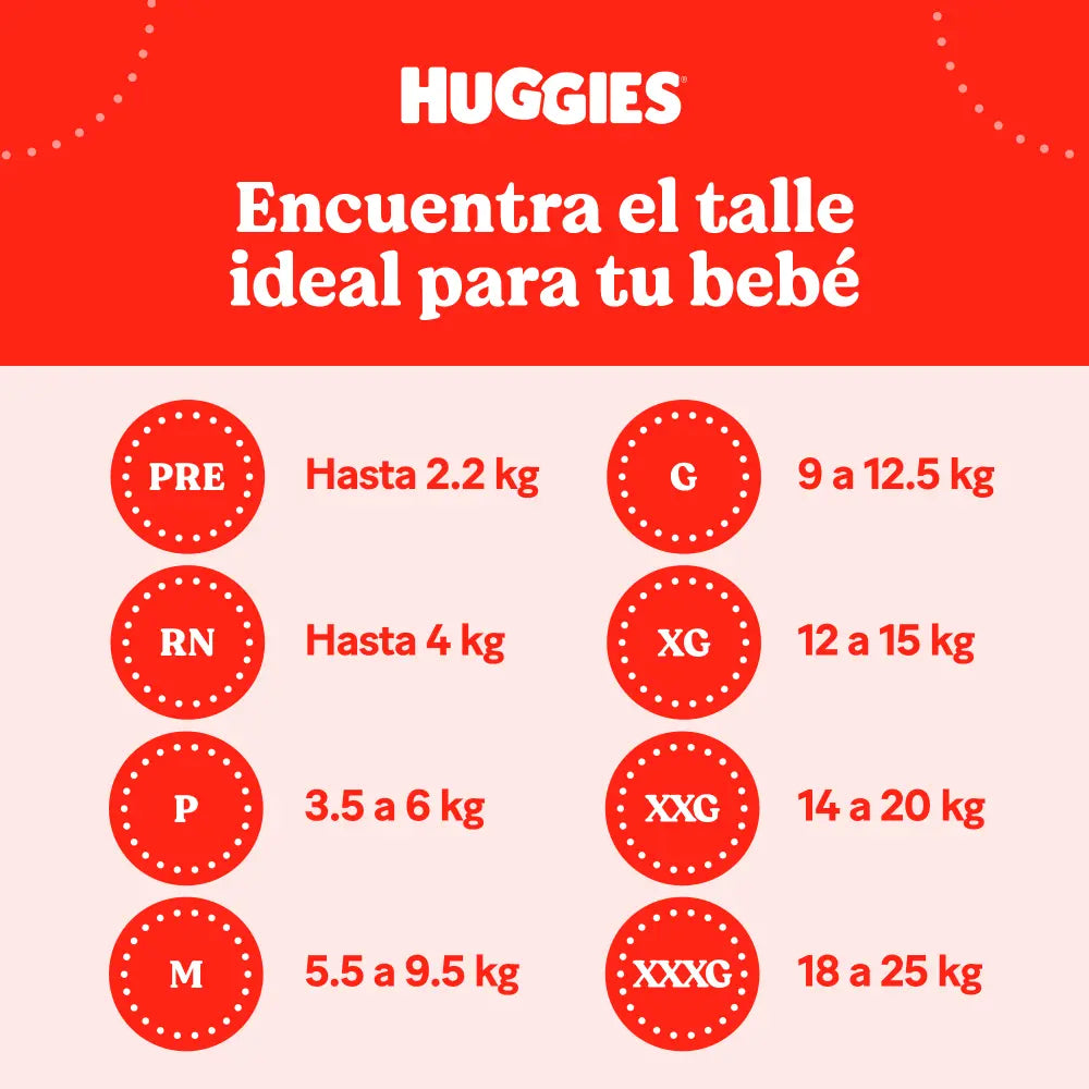 Pañales Huggies Natural Care P - 30 Unidades
