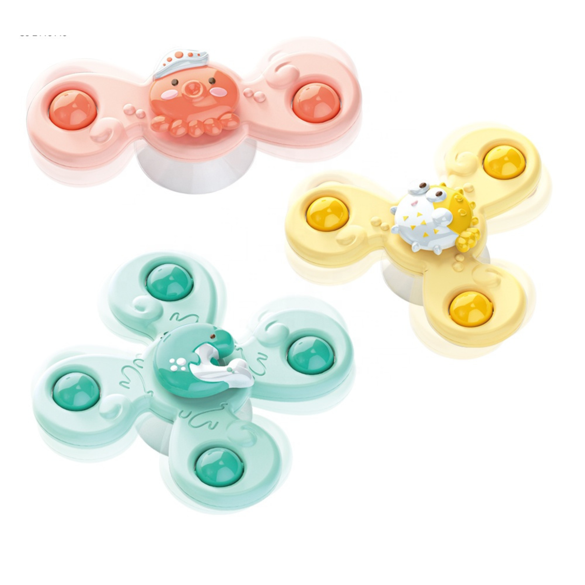 Spinners Giratorios Con Ventosa Resistentes Al Agua Niños