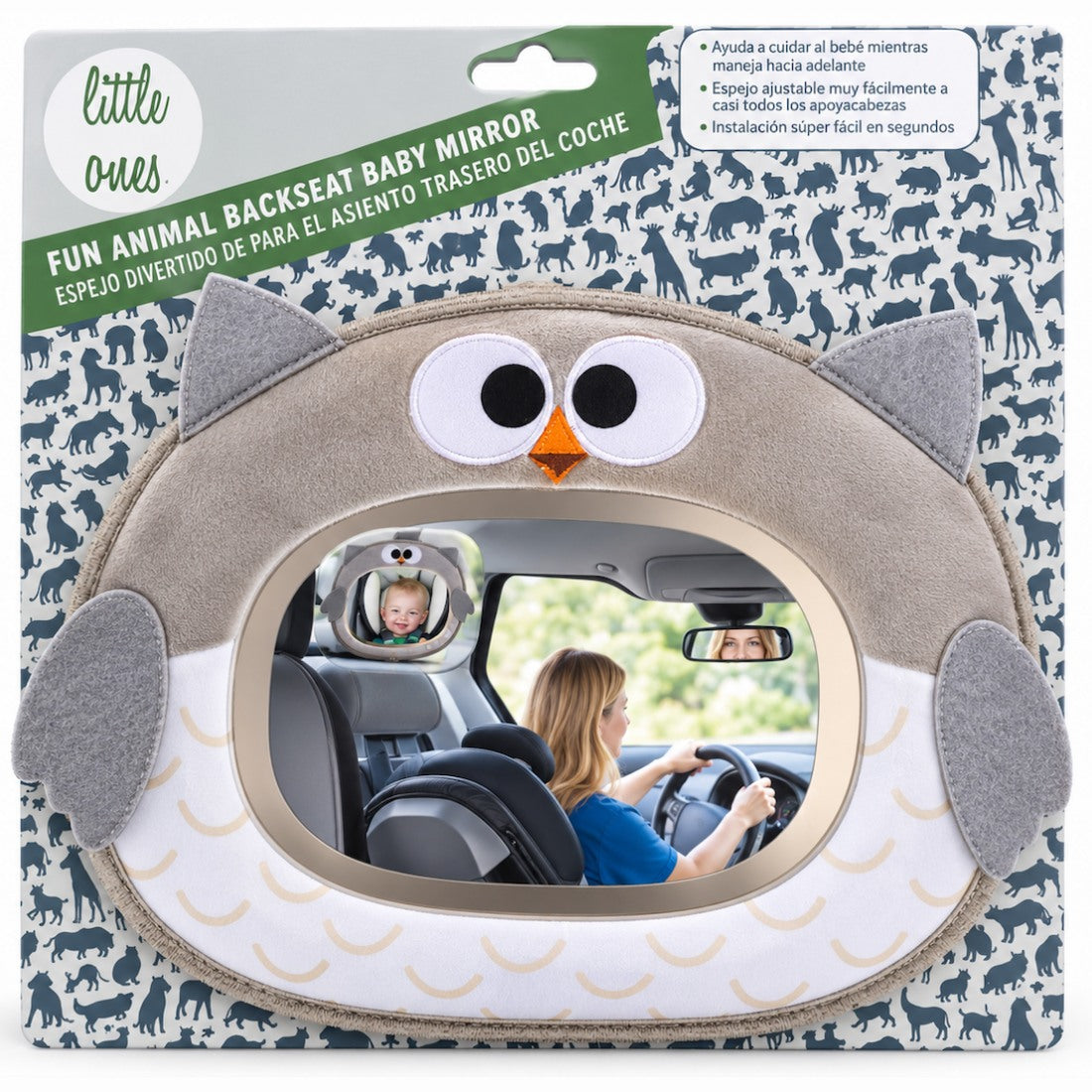 Espejo trasero para auto Buho - Little Ones