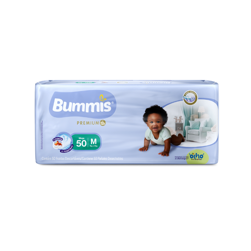 Pañales Bummis Premium Talle M - 50 Unidades