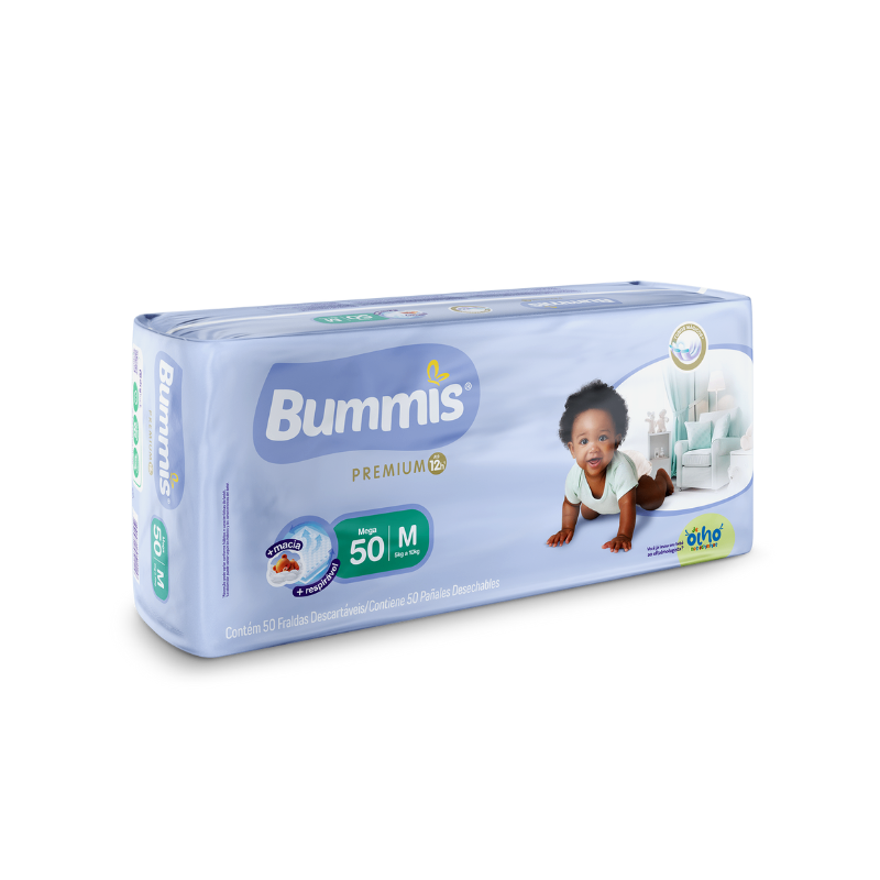 Pañales Bummis Premium Talle M - 50 Unidades